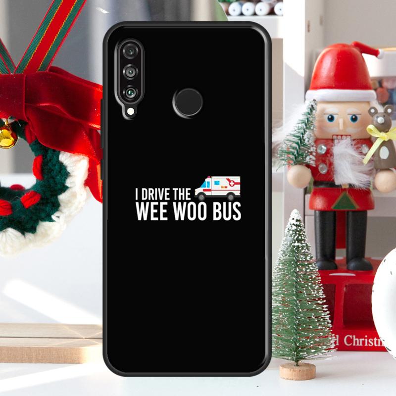 Wee Woo Ambulance For Huawei Nova 5T 9 10 SE 7i 8i 11i 12i Y73 Y72 Y61 Y91 Y60 Y70 Y90 P20 P40 P30 Lite Case