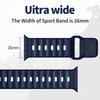 Watch Band for Apple Watch Series 10 Ultra 9 8 7 SE 6 5 4 3 2 1 46mm 49mm 45mm 44mm 42mm Dual Color Silicone Strap