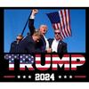 10-50Pcs Trump Assassination Stickers Trump American Flag Sticker Trump Assassination Vinyl Decal Sticker for Car Truck Laptop