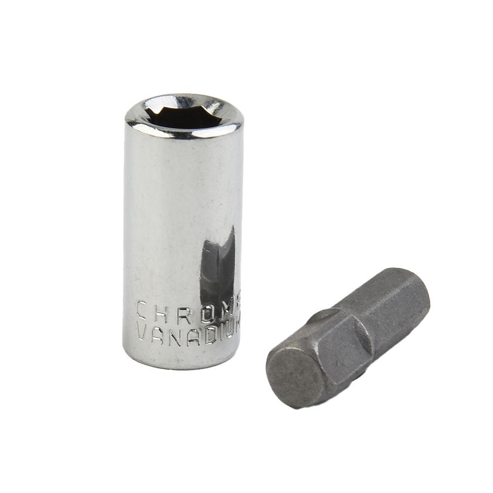 Квадратный привод 1/4" на шестигранный хвостовик 1/4" Головка+Адаптер для дрели с квадратным хвостовиком 1/4" Инструмент с квадратным хвостовиком для быстрой смены Детали электроинструмента