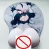 Нескользящий 3D милый коврик для мыши аниме сексуальная девушка Nier 2B 3D набедренные мягкие коврики для мыши с подставкой для запястий игровой коврик для мыши для LOLCSGO 26*22