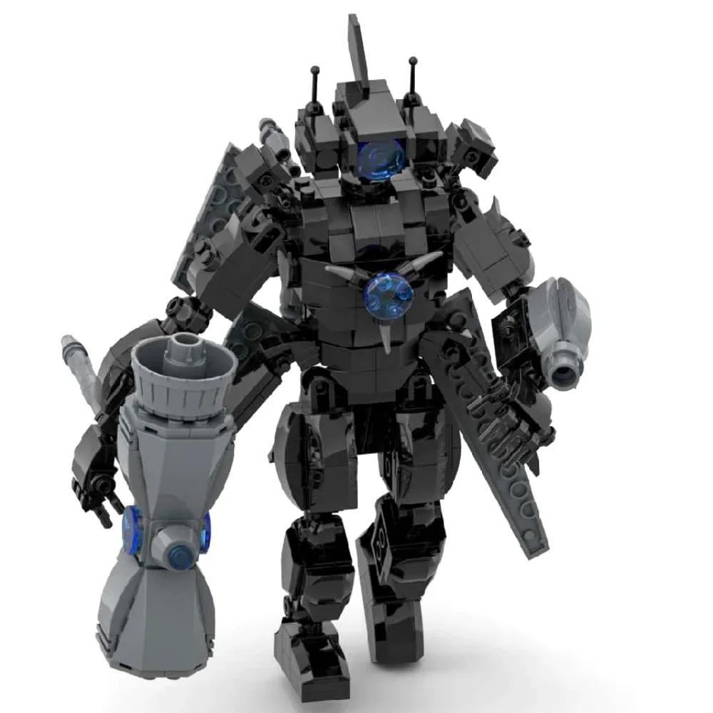 Модель Фигурки MOC Титан Спикермен Кэмермен Из Смешных Аниме Видео:Для LEGO Skibidi Туалет, 444 шт., строительные блоки, игрушки