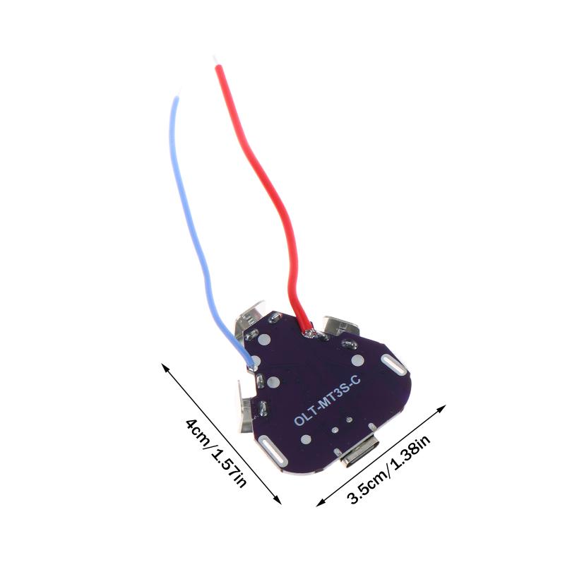 BMS 3S 20A 12.6V Board Type C Charging Li-ion Battery Module for 18650 Pack Sabotage Protection Setup