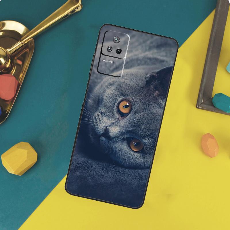 Чехол для телефона Xiaomi 13T 11T 12T 14T Pro 13 14 15 Ultra POCO X7 Pro X3 X5 X6 F5 F6 M6 Pro с изображением Британской короткошерстной кошки Funda
