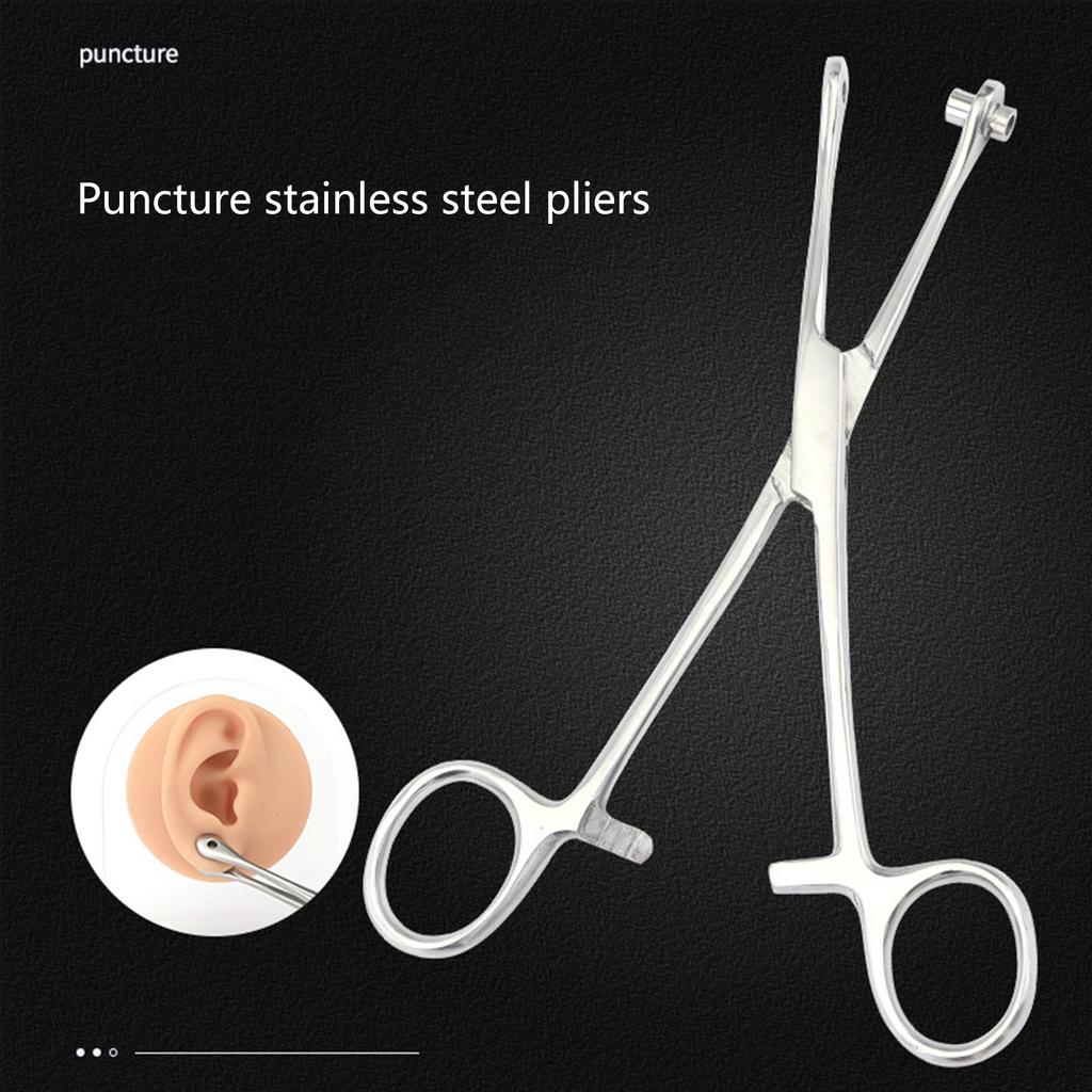 Инструмент для пирсинга из нержавеющей стали, щипцы для игл, зажим для труб, пинцет, плоскогубцы для открывания и закрывания губ, живота, перегородки носа, инструменты для пирсинга