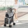 Outdoors Pet Strollers Lightweight Folding Double Layer Pet Trolley Case Dog Cat Travel Stroller Carry On Puppy Pet Cat Cage