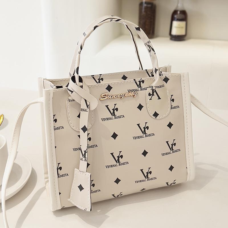 Новая маленькая квадратная сумка, женские сумки через плечо, напечатанная ПУ ручная сумка в корейском стиле, усовершенствованная универсальная трендовая женская сумка через плечо