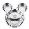 Mickey Mouse 304 Stainless Steel 4-Compartment Kids Lunch Plate