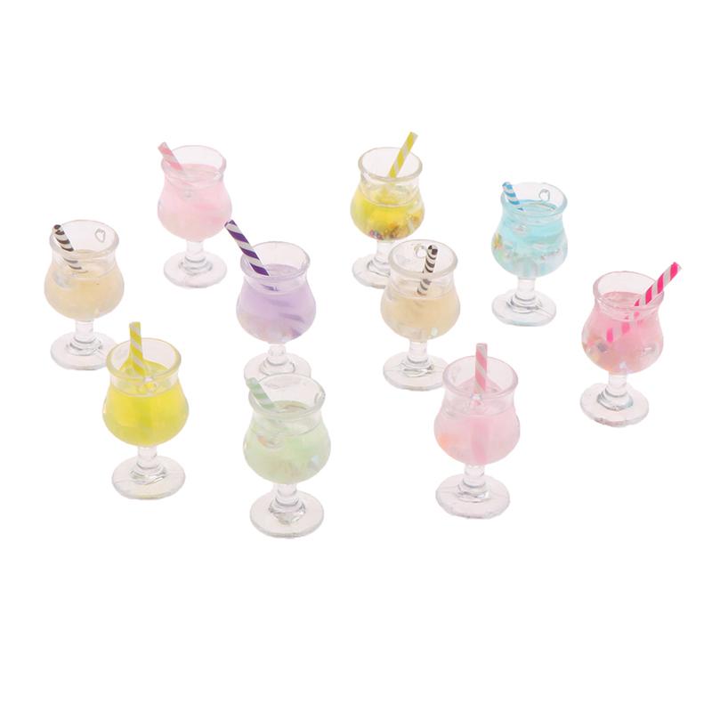 2 шт. 1/12 кукольный домик миниатюрный стаканчик для сока мини коктейльные напитки игрушка для кукольного дома
