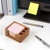 Solid Wood Desk Organizer Pen Holder Stationery Storage Box  for Office Study Home