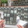 Ramidos 10pc 3D Crystal Tile Stickers DIY Waterproof Self-Adhesive Wall Stickers 10X10CM