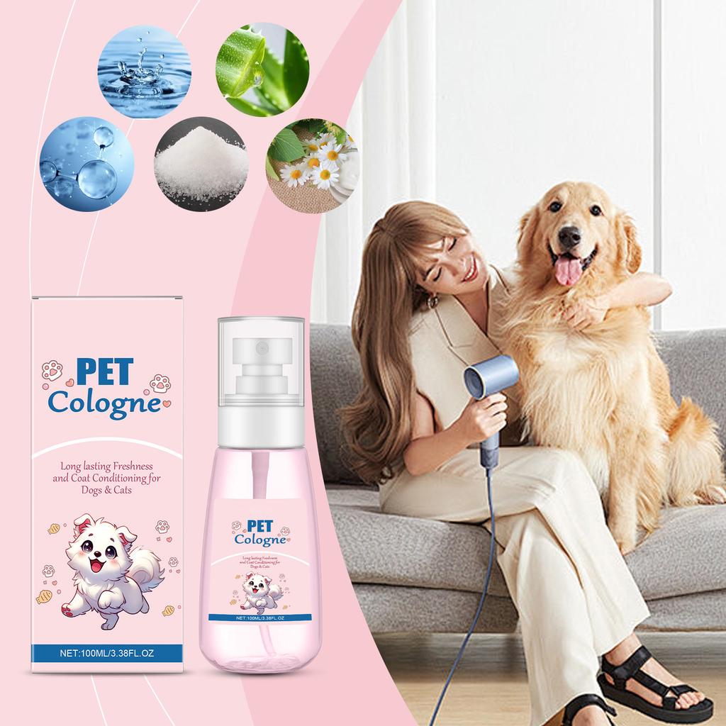 100 мл парфюм для собак и кошек, стойкий дезодорант-спрей, нелипкий кондиционер