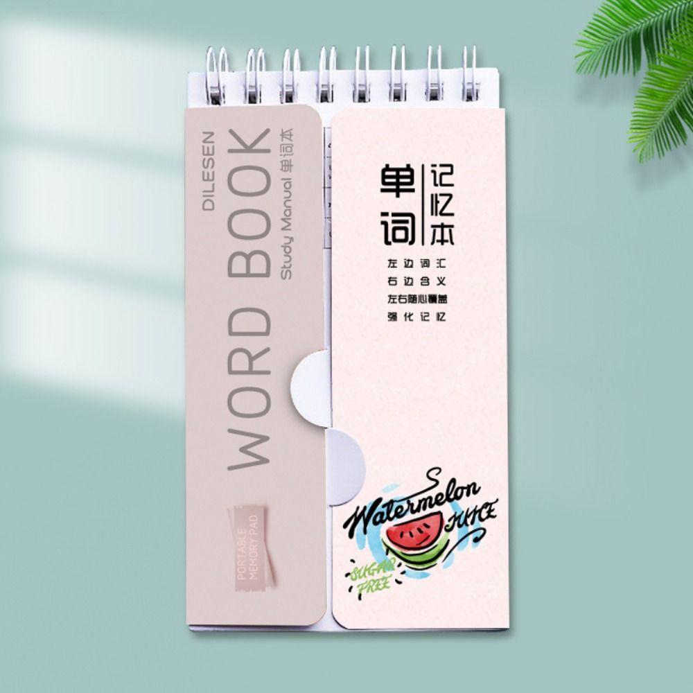 Карманный блокнот с вкладышами, книга со словами, мини-спиральный блокнот, ручная учетная книга, офисные школьные принадлежности
