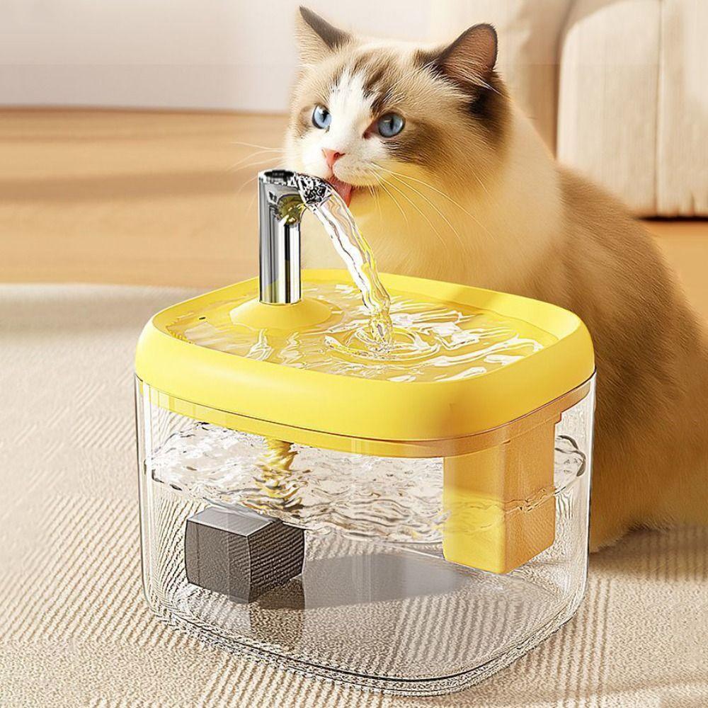 1.5L Automatic Water Dispenser Large Capacity Pet Water Feeder Dog Drinking Fountain Household