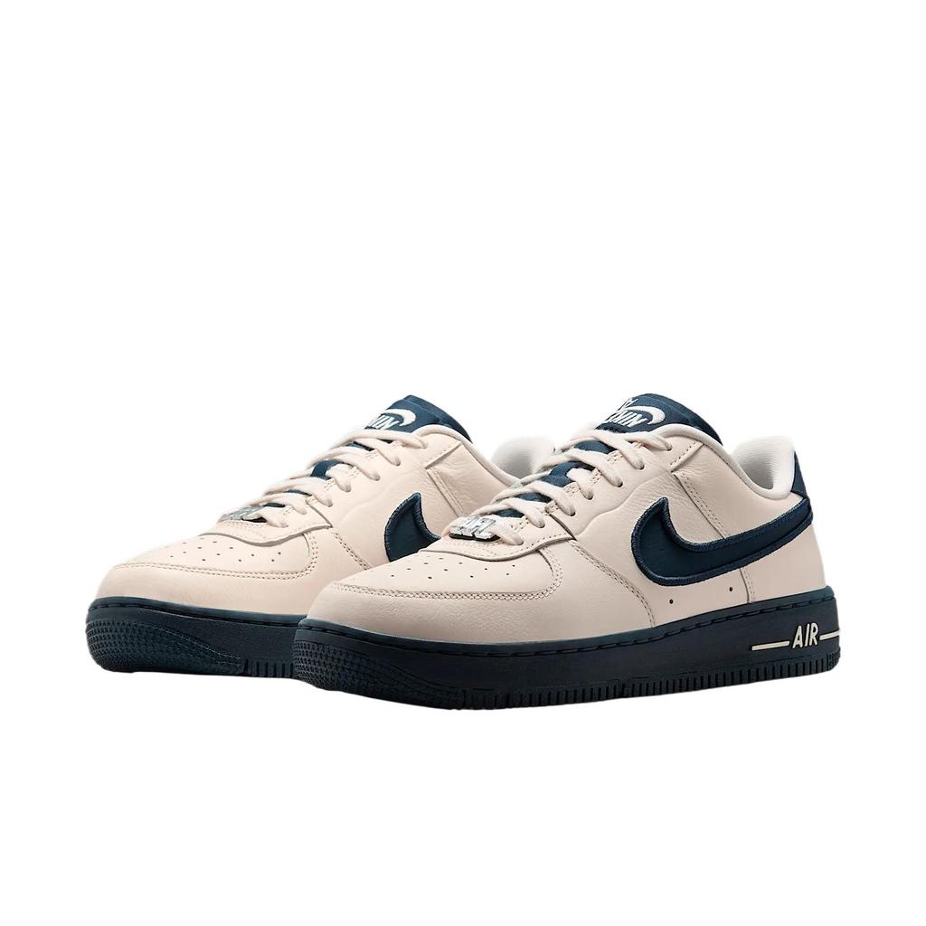 Nike Кроссовки Air Force 1 Dance Low Pale Ivory Navy Женские Кремовый Armory-Navy Серебристый FJ7409-103