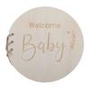 Wooden Baby Shower Guest Book Welcome Baby Sign In Blank Parties Keepsake Memory Book