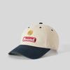 Human & Cat FFOUND3 PEACH WASHED BALL CAP_NAVY/IVORY