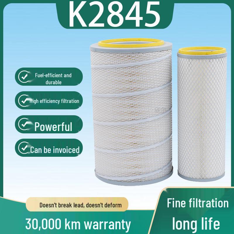 K2845 Air Filter for Xindelong M3000, Yutong Bus & Excavator