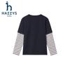 HAZZYS Мальчики 2026 Осень Футболка с длинным рукавом под двойку