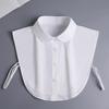 White False Collar Decor Elegant Shirts for Clothes Formal Uniforms