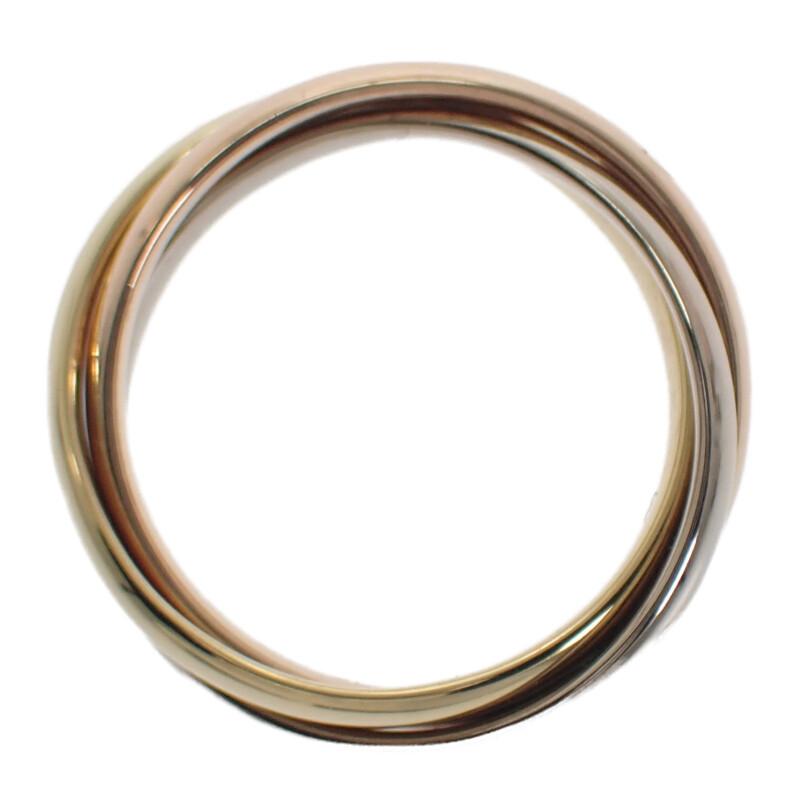 Cartier B4235149 #9(Размер Японии) кольцо K18 белое золото/K18 желтое золото Женское