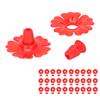 30 Set Hummingbird Feeder Flowers Hanging Bird Feeding Ports Replacement Parts Garden SuppliesRed
