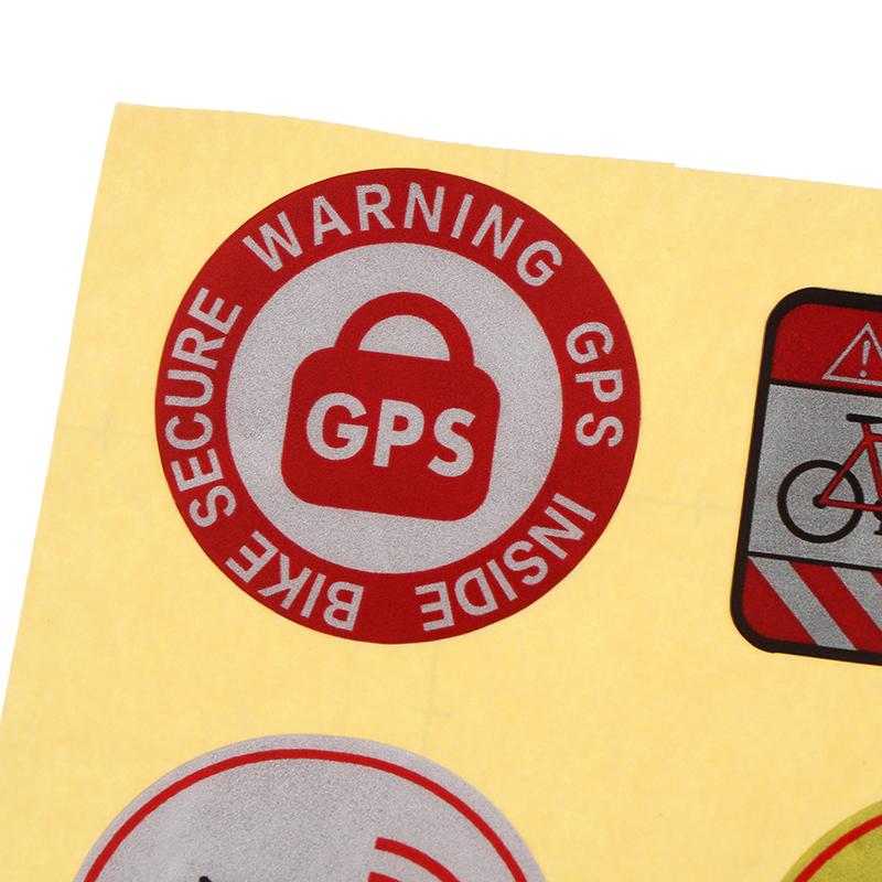 1 комплект наклеек для велосипеда с GPS, скутера, мотоцикла, противоугонная наклейка, отслеживающая светоотражающие водонепроницаемые аксессуары для велосипеда