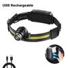 LED Headlamp Strong Light Super Bright Headlight Outdoor Fishing USB Rechargeable Head Flashlight For Climbing Hiking Camping
