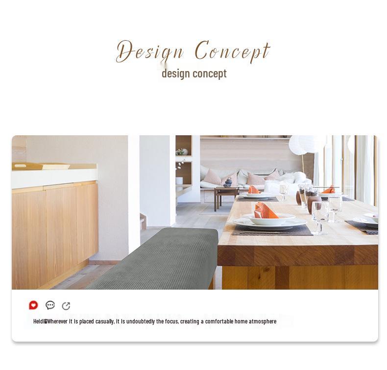 Эластичный велюровый чехол на скамью и пуфик в скандинавском стиле для дома, отеля или пианино