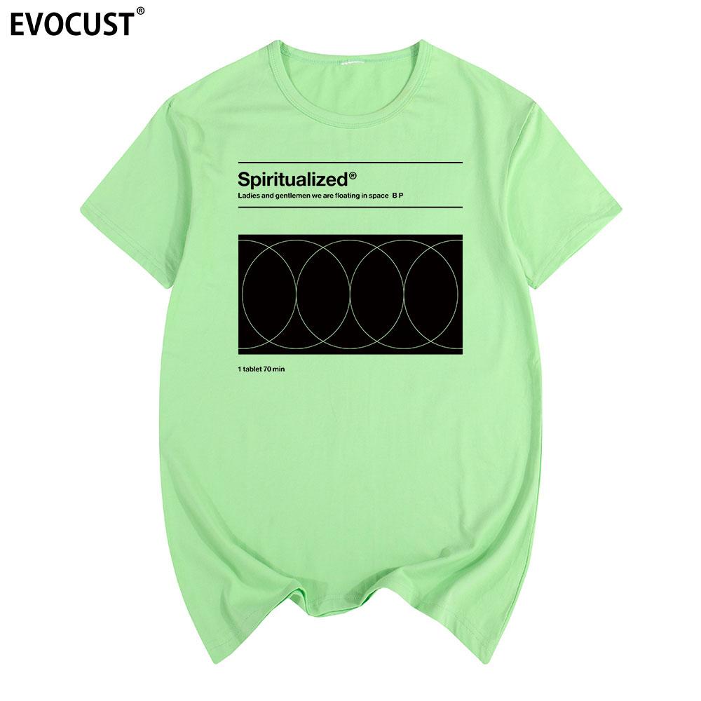 Spiritualized Винтажная футболка 90-х Spiritualized Spacemen Рок-группа Хлопок Мужская футболка Новая ФУТБОЛКА Футболка Женская унисекс Мода