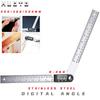 HUOTO Digital Angle Protractor: 360° Stainless Steel Woodworking Ruler