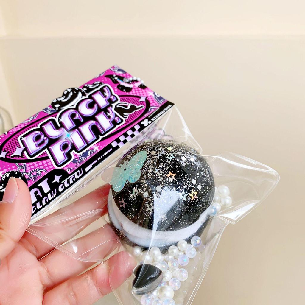 Розовая и черная кошачья лапка, игрушка-антистресс для сжимания - Мягкая, похожая на грязь, декомпрессионная вещь в слепом пакете