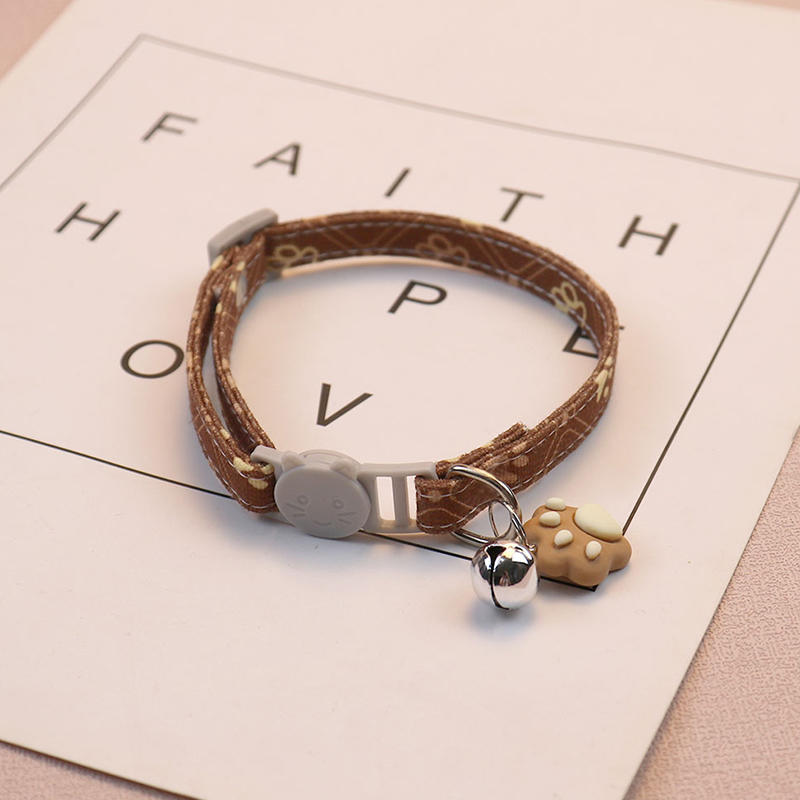 Милые и стильные кошачьи ошейники с регулируемой пряжкой и колокольчиком, ошейник для питомца, для маленьких и средних собак, высокое качество