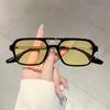Small Vintage Square Sunglasses Women Brand Designer Mirror Sun Glasses Female Fashion Retro Leopard Frame Blue