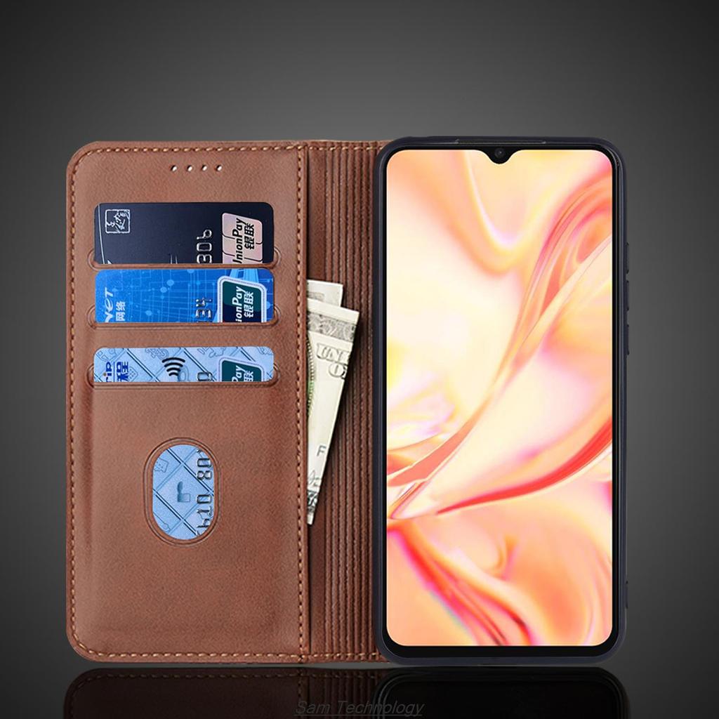 Магнитный кожаный чехол-книжка для OPPO Find X2 lite Чехол-кобура Кошелек Сумки для телефона Fundas Coque