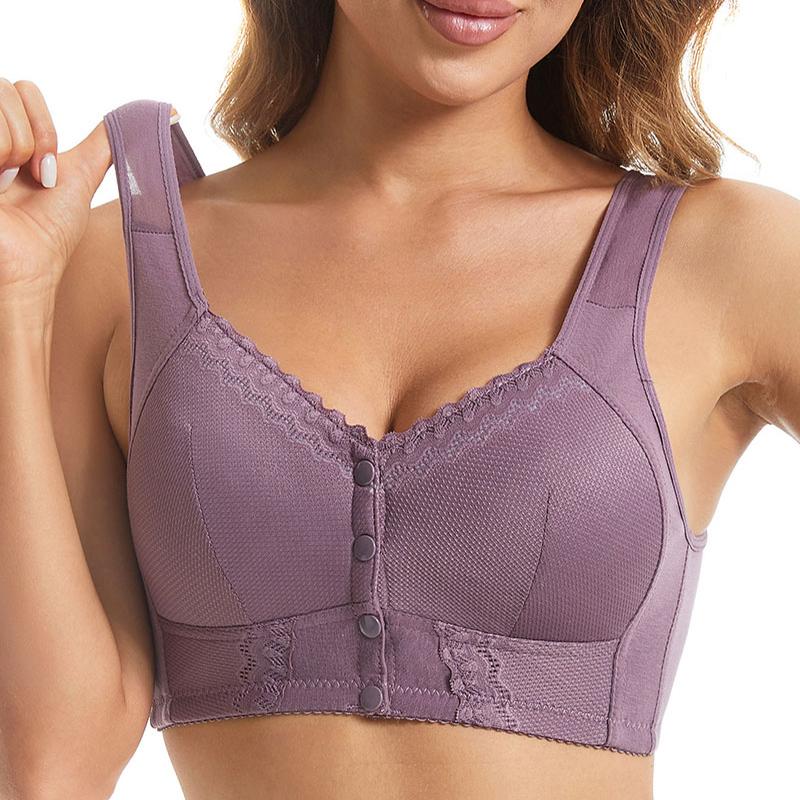 36-48 Новый женский мягкий хлопковый бюстгальтер с тонкой чашкой большого размера, женский кружевной жилет без косточек, стильное удобное нижнее белье