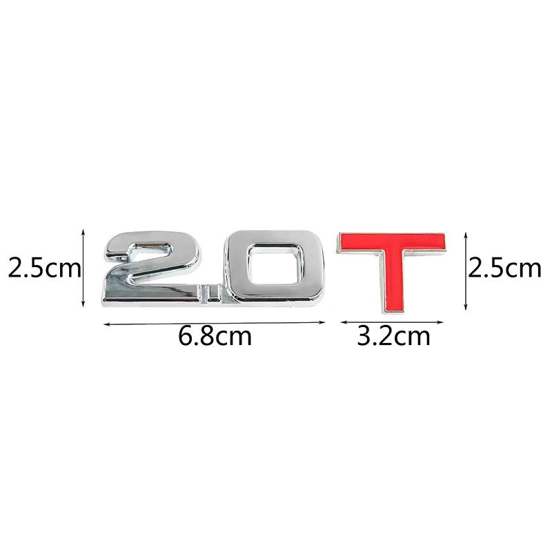 Новый Автомобиль 3D Металл 1.6T 1.8T 2.0T 2.8T Логотип Наклейка Шильдик Значок Декали для Mazda KIA Renault TOYOTA BMW Ford Focus Авто Стайлинг