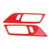 Inner Door Handle Bowl Panel Cover For Ford Mustang 15-2024 GL Red Carbon Fiber