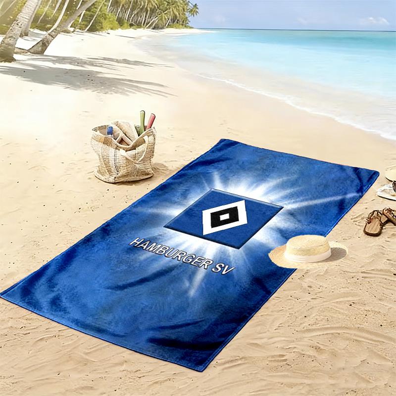 Пляжное полотенце Hamburger Sv Print, Большое Мягкое Быстросохнущее Полотенце для Пляжа Кемпинга Плавания