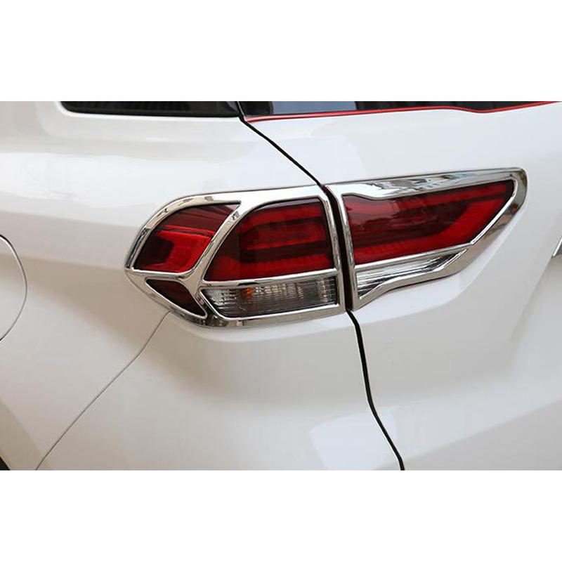 Детектор автомобиля ABS Хромированная Накладка для Hyundai IX35 2018 Задний Фонарь Задний Фонарь Рамка Детали Бровь 4 шт.