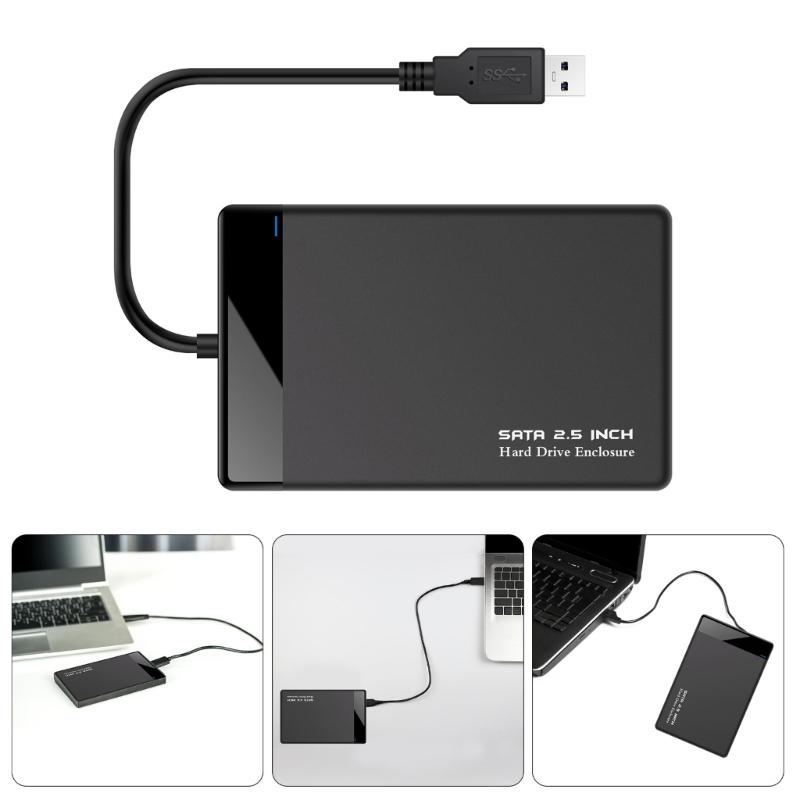 Корпус для 2,5-дюймовых жестких дисков USB 3.0, корпус для SSD, коробка для жесткого диска, сменный корпус для аксессуаров ПК и ноутбука