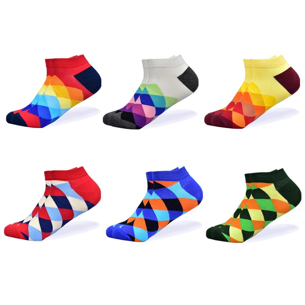 Socks Men's Invisible Short Summer Socks Quality Business Casual Spring Color Combed Cotton Boat Socks