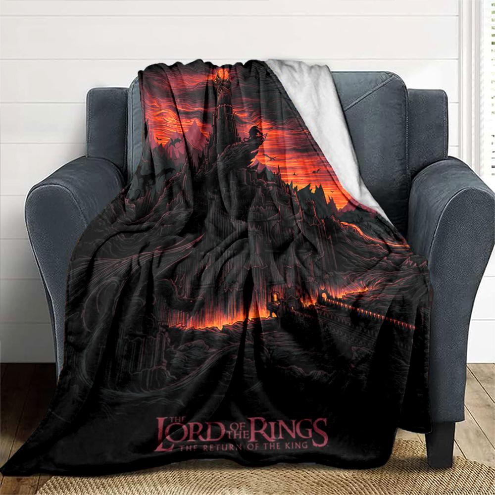 Lord Rings Blanket Comfortable Great for Livingroom Chair Seaside Four Seasons Universal Modern Best Holiday Gift for Friends Family