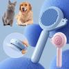 Щетка для кошек Щетка для ухода за домашними животными для кошек Удаление шерсти Щенячий котенок Расческа для животных Однокнопочная щетка-расческа для удаления шерсти