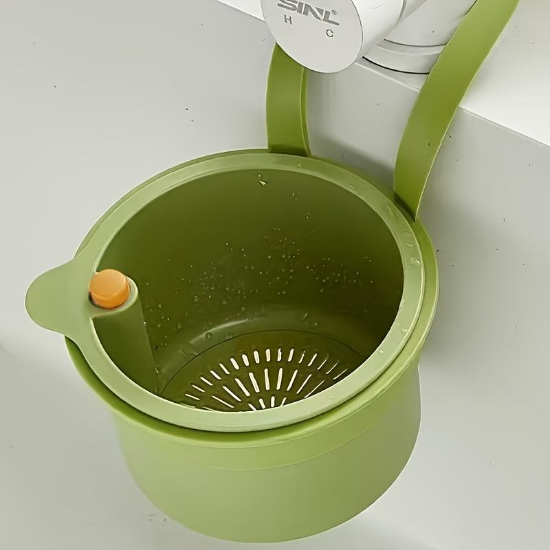 Self-Cleaning Push-Type Sink Strainer Basket - Automatic Food Waste Drain Basket with Removable Bottom, Easy Installation & Removal