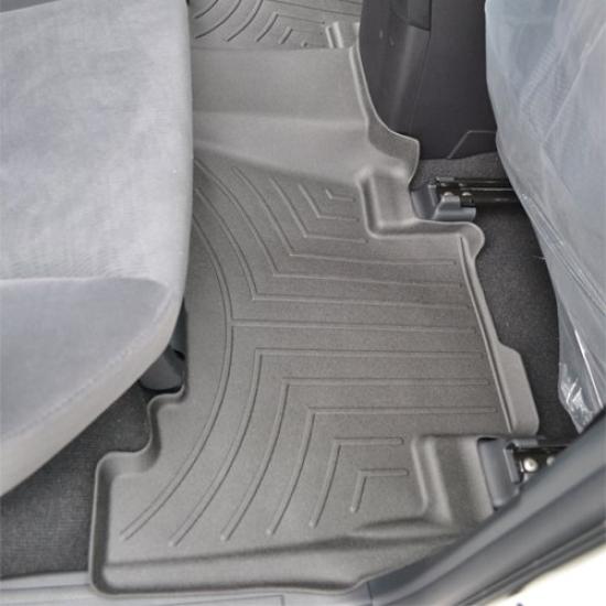 Пол Пол Land Cruiser Prado 150 2-й Черные Коврики, Вкладыши, WeatherTech, Оригинальные, Серия, Ряд,