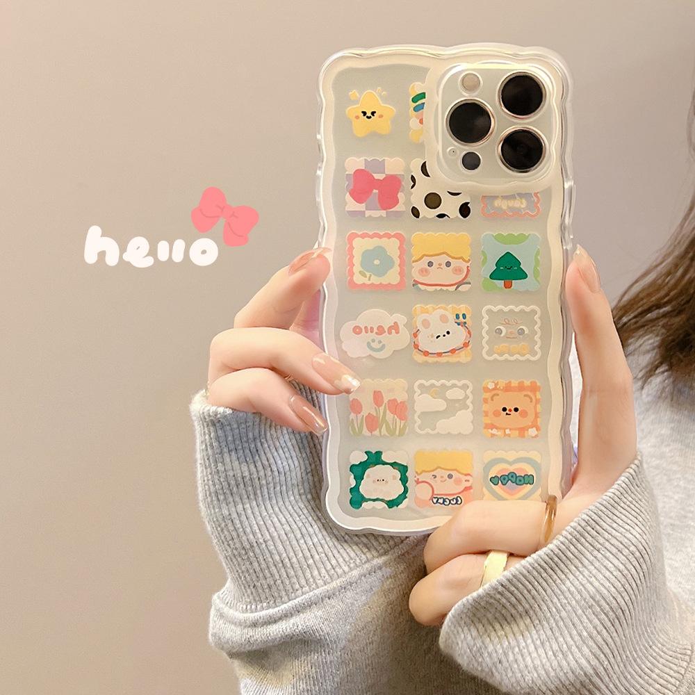 Cartoon 14 for IPhone15 for Apple Phone Case 12 Cute 11 Transparent 13/X/8 Soft 16promax