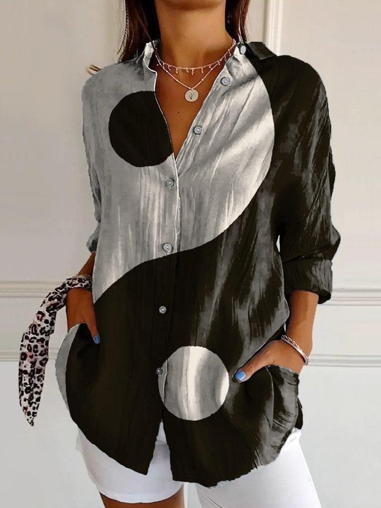 Женская длинная рубашка с 3D абстрактным узором и спущенной линией плеча