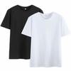 Unisex Adult Cotton T-Shirt, 2PCs Short Sleeve Rew Neck Summer Casual  Tops