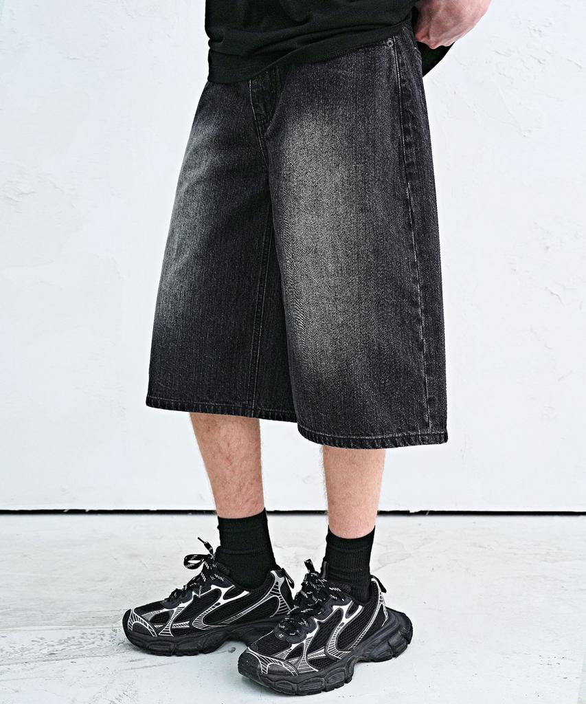 AVANDRESS Amg Denim Shorts Deep Blue